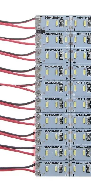 Светильник линейка 1м, 23Вт, 3300Лм, SMD4014, 144 Led, 6500K, 12В, клеевая основа 2541869