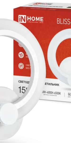 Светильник диодный ELEGANT BLISS-15W 3000-4000-6500К 1050Лм STEP COLOR белый IN HOME 4690612035345