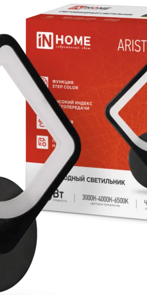 Светильник диодный ELEGANT ARISTO-15B 3000-6500К 1050Лм STEP COLOR чёрный IN HOME 4690612043104