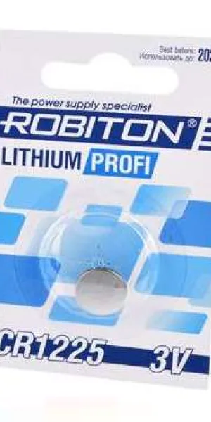 Батарейка  3V CR-1225  дисковая "Robiton PROFI" литиевая