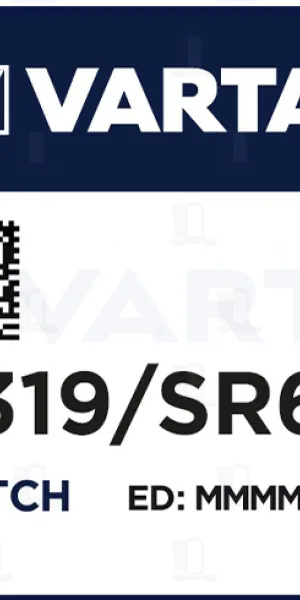 Батарейка часовая Varta 319, SR527SW Silver Oxide 1.55V