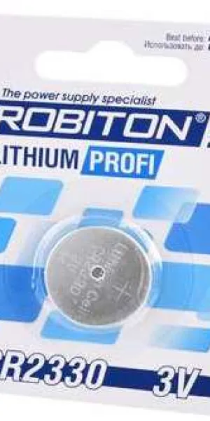 Батарейка  3V CR-2330  дисковая "Robiton PROFI" литиевая 14630