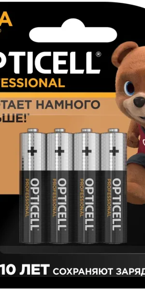 Батарейка OPTICELL Professional LR03 (AAA) щелочная/алкалиновая (блист. 4шт) 5052002