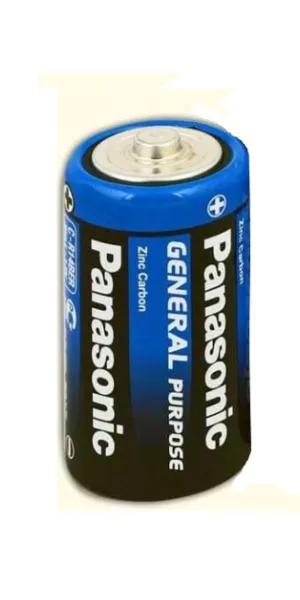 Батарейка Panasonic General  Purpose R14 (C) синяя, солевая (цена за 1шт) 05253