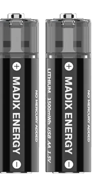 Батарейка аккумуляторная Madix AA 1500mA/h USB 4шт