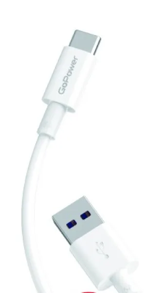 Кабель GoPower GP12T-5.4 USB (m)-Type-C (m) 5.4A белый 00-00022778