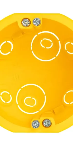Подрозетник Systeme Electric под гипсокартон 68x47 мм цвет желтый