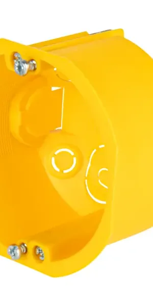 Подрозетник Systeme Electric под гипсокартон 68x47 мм цвет желтый