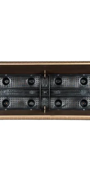 Ящик балконный Жардин 60x20x15.5 см v18 л пластик коричневый