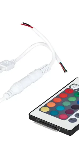 Контроллер RGB 12 В до 72 Вт или 24 В до 144 Вт пульт до 10 м ленты IP20