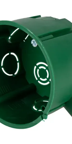 Подрозетник Systeme Electric под бетон 68x45 мм с саморезами IP30 цвет зеленый