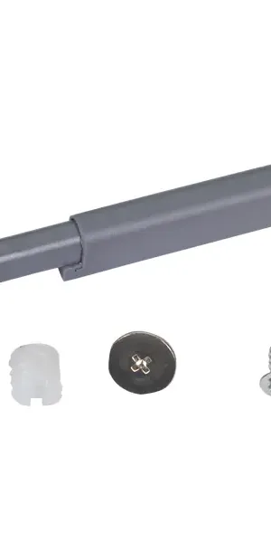 Упор-защелка фасада AMF11/GR, 85x14 мм, пластик, цвет серый