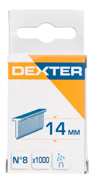 Гвозди для степлера Dexter 8 тип 14 мм 1000 шт.