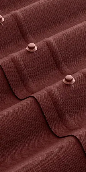 Лист Ондулин Смарт DIY 760x1950 мм красный