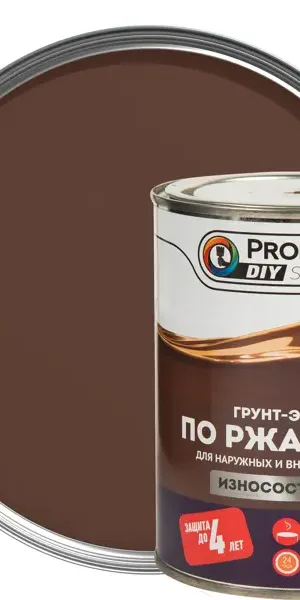 Грунт-эмаль 3 в 1 Profilux гладкая цвет коричневый 0.9 кг