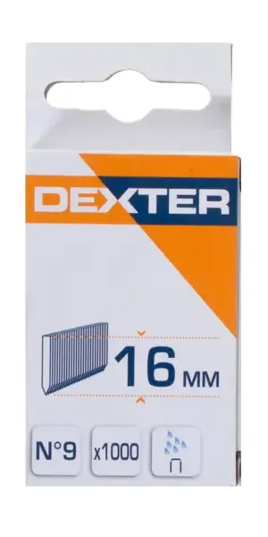 Гвозди для степлера Dexter 9 тип 16 мм 1000 шт.