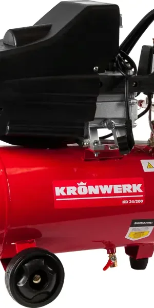 Компрессор поршневой масляный Kronwerk KD 24/200, 24 л, 198 л/мин