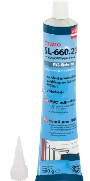Супер-клей жидкий пластик для ПВХ Cosmofen Cosmo SL-660.220 200 г
