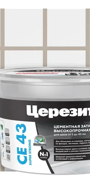 Затирка цементная Церезит CE 43 Super Strong цвет багамы 2 кг