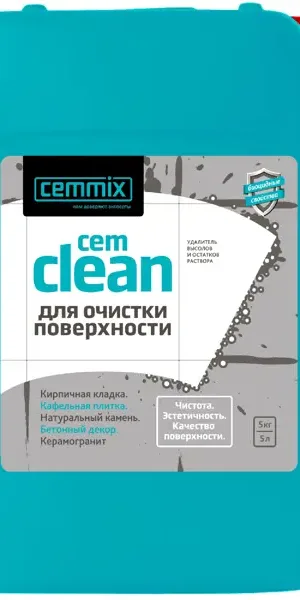 Удалитель высолов и остатков раствора Cemmix CemClean 5 л