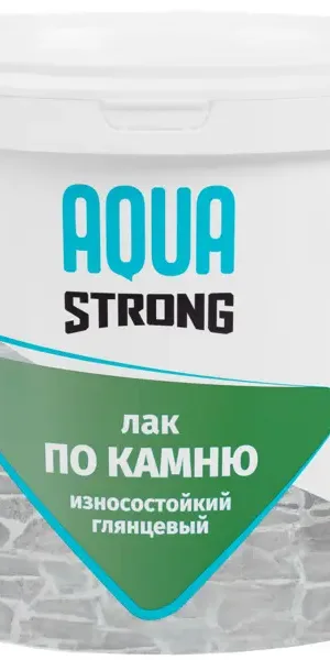 Лак по камню Aquastrong износостойкий глянцевый 2.5 кг