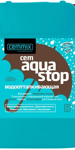 Пропитка водоотталкивающая Cemmix CemAquaStop 5 л
