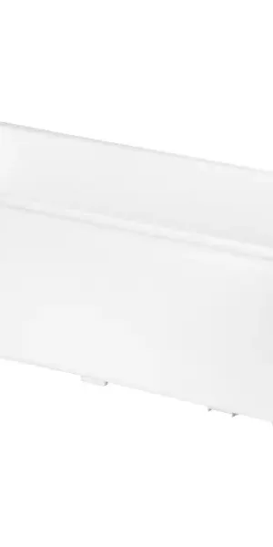 Ящик балконный Idiland 40x17x15 см v7 л пластик белый