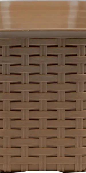 Ящик балконный Idea Ротанг 60x18x16 см v16.5 л пластик бежевый