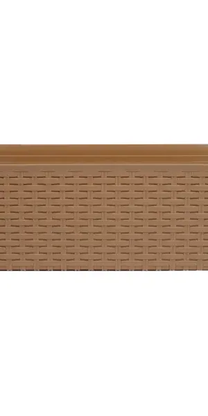 Ящик балконный Idea Ротанг 60x18x16 см v16.5 л пластик бежевый