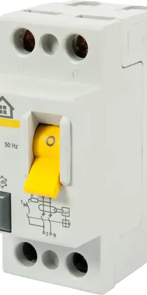 УЗО IEK Home ВД1-63 1P N 63 А 30 мА 4.5 кА AC MDV10-2-063-030