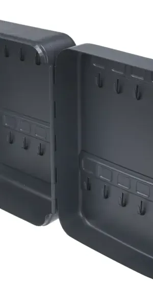 Шкаф для ключей сталь 10×16 см 20 ключей цвет черный