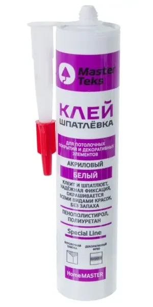 Клей-шпатлевка акриловый MasterTeks белый 400 г