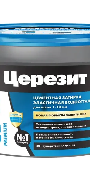 Затирка цементная Церезит CE 40 водоотталкивающая цвет манхеттен 2 кг