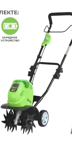 Культиватор аккумуляторный Greenworks 4 Ач 40 В