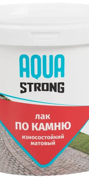 Лак по камню Aquastrong износостойкий матовый прозрачный 2.5 кг
