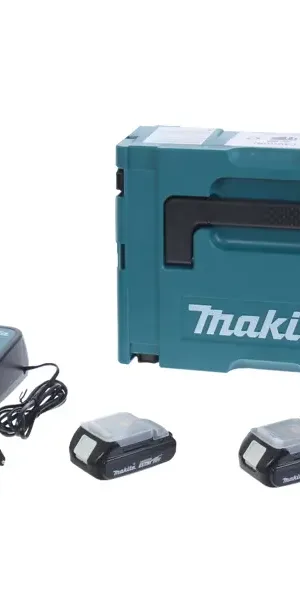 Набор 2 аккумулятора и зарядное устройство Makita 197143-8, 18 В Li-ion 2x1.5 Ач