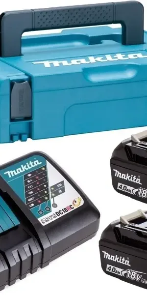 Набор 2 аккумулятора и зарядное устройство Makita 198310-8, 18 В Li-ion 2x4 Ач