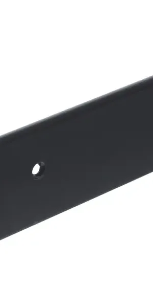 Планка торцевая U-образная R3 62.5x3.8 см для столешницы 3.8 см цвет чёрный матовый