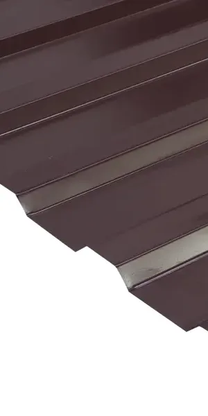 Профнастил С20 0.45 мм 1150x2000 мм RAL 8017 коричневый