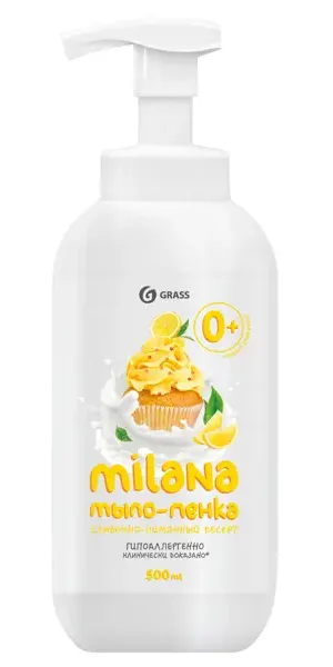 Мыло-пенка Grass Milana Лимонный пирог 500 мл