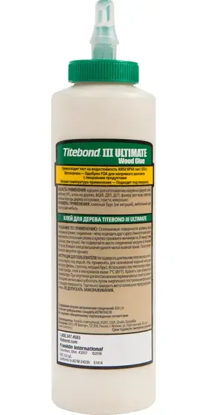 Клей Titebond III «Ulimate Wood Glue» влагостойкий цвет кремовый 473 мл