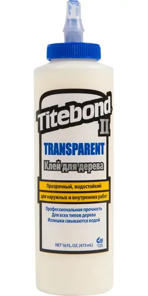 Клей столярный Titebond II влагостойкий прозрачный 473 мл