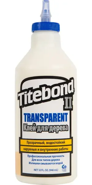 Клей столярный Titebond II влагостойкий прозрачный 946 мл