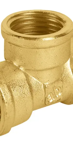 Тройник Aquabeam 1/2"x1/2"x1/2" ВР латунь ABR.130.Y.0004