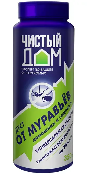 Дуст от муравьёв «Чистый Дом» 350 г