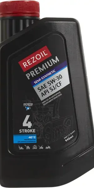 Масло моторное 4Т Rezoil Premium 5W-30 полусинтетическое 1 л