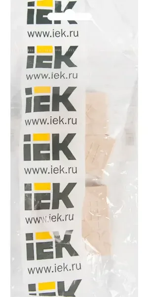 Заглушка для кабель-канала IEK 40x25 мм цвет сосна 4 шт.
