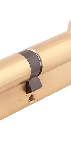 Цилиндр Abus KD6MM Z40/K40, 40x40 мм, ключ/вертушка, цвет золото