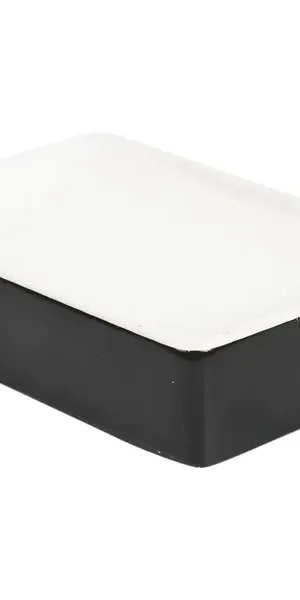 Мыльница Fixsen Text керамика цвет чёрный белый
