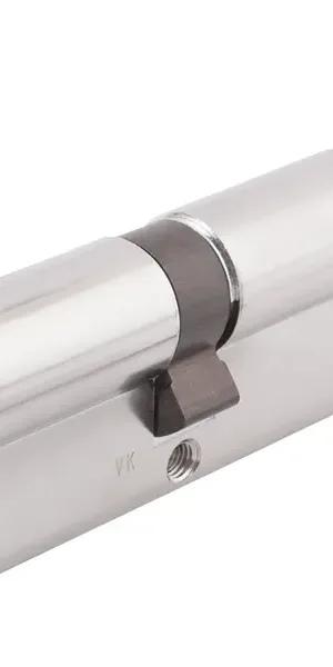 Цилиндр Abus KD6N Z35/K45, 35x45 мм, ключ/вертушка, цвет никель